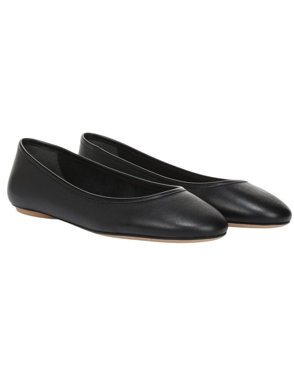Franco Sarto Women's Christina Ballet Flat Black Leather 10 M